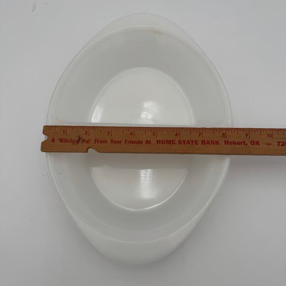 Vintage Pyrex Milk Glass Divided Dish - 1.5 Quart - Picture 6 of 8